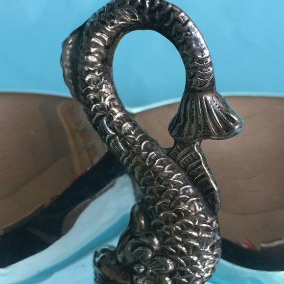 Vtg Spanish Sterling Silver Fish Theme Dish - Picture 4 of 8